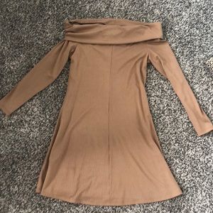 Long sleeve off the shoulder dress